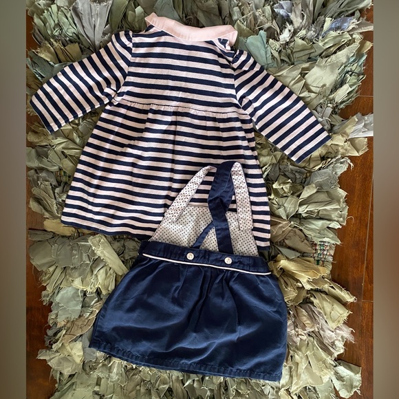 Talbots Kids 🎀Adorable🎀Scottie Dog Jumper & Long Sleeved Dress Bundle Sz 9-12m - Picture 5 of 8